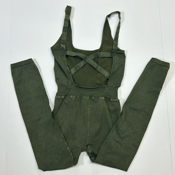 FP Movement Free People Good Karma Onesie Green XS/S NWOT - Picture 5 of 9